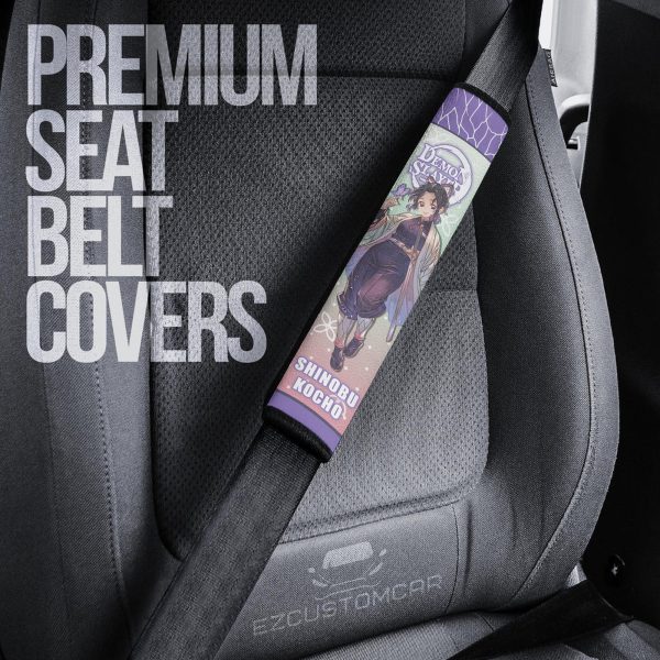 demon slayer custom car seat belt covers perfect accessory for anime fans klmua