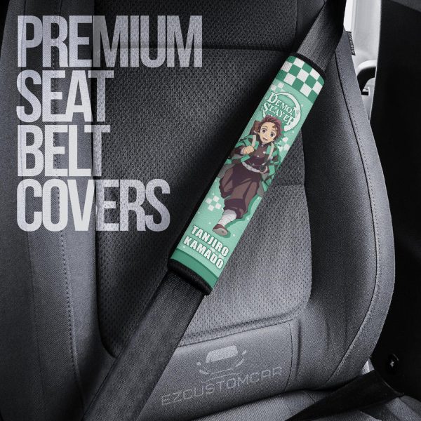 Demon Slayer Custom Car Seat Belt Covers – Perfect Accessory For Anime Fans!