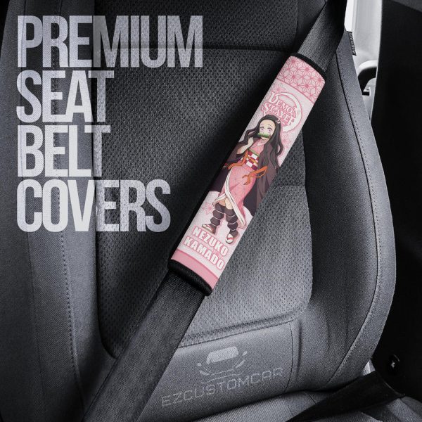 demon slayer custom car seat belt covers perfect accessory for anime fans r1rjk