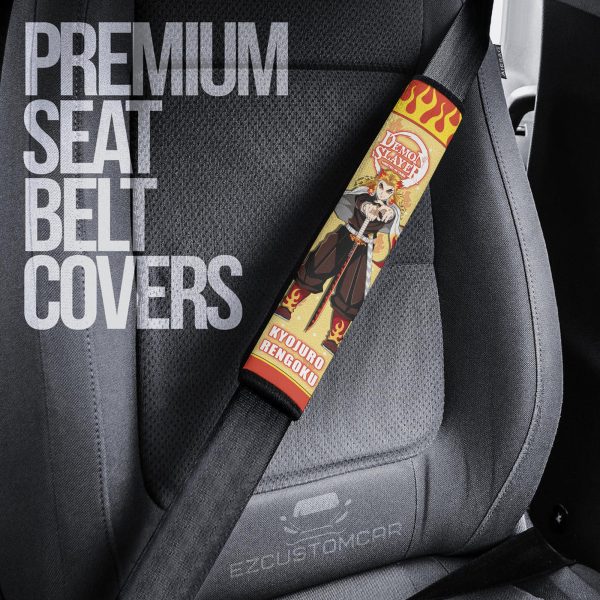 demon slayer custom car seat belt covers perfect accessory for anime fans rse1d