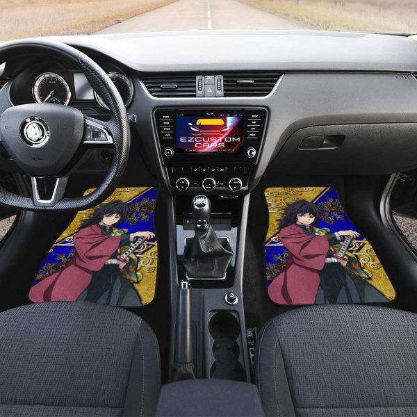 demon slayer giyu tomioka car floor mats kvwz4
