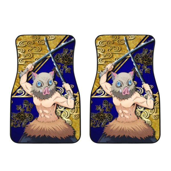 demon slayer hashibira inosuke car floor mats zdmgm