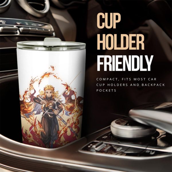 Demon Slayer Mug Anime Tumbler Rengoku Car Accessories