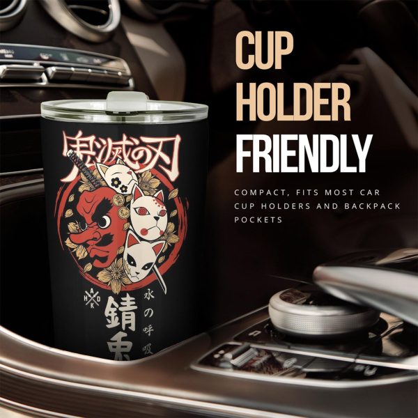Demon Slayer Mug Anime Tumbler Sakonji Mask Car Accessories