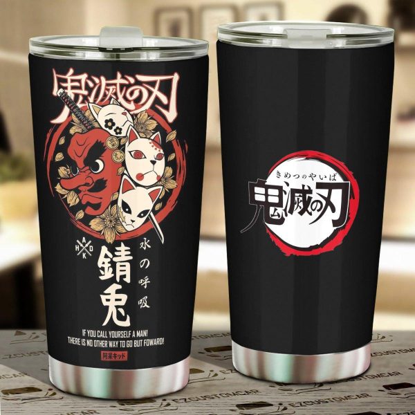 Demon Slayer Mug Anime Tumbler Sakonji Mask Car Accessories