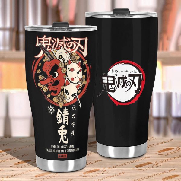 demon slayer mug anime tumbler sakonji mask car accessories pykt2