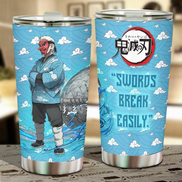 Demon Slayer Mug Anime Tumbler Sakonji Urokodaki Car Accessories
