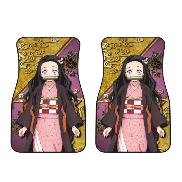 Demon Slayer Nezuko Kamado Car Floor Mats 1 demon slayer nezuko kamado car floor mats 9kgqd