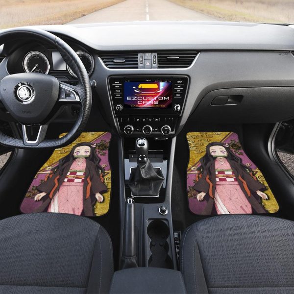 Demon Slayer Nezuko Kamado Car Floor Mats 3 demon slayer nezuko kamado car floor mats yahla