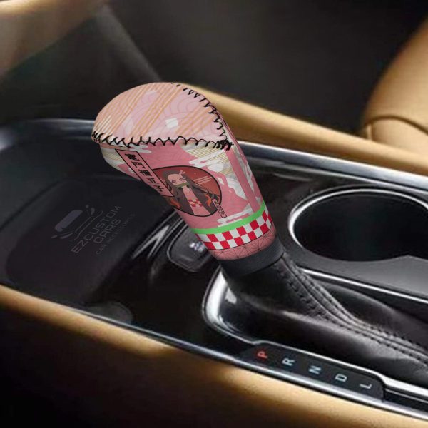demon slayer nezuko shift knobs car covers set custom anime car accessories ekfxq