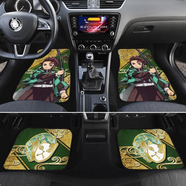 demon slayer tanjiro kamado car floor mats b99pd