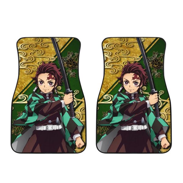 demon slayer tanjiro kamado car floor mats dtxv4