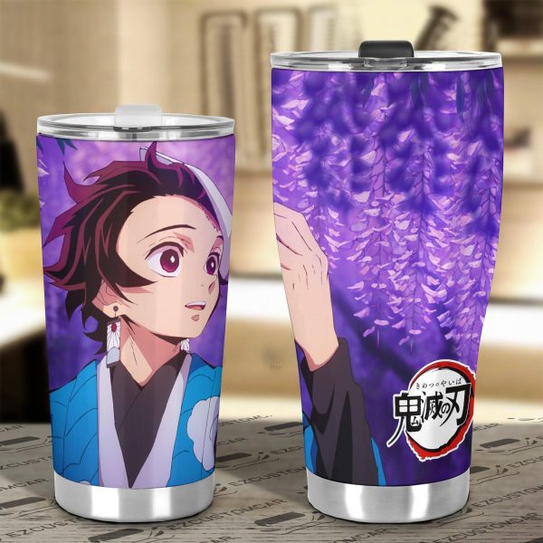 demon slayer tumbler anime travel mugs tanjiro kamado ltstv