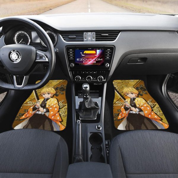 demon slayer zenitsu agatsuma car floor mats 57l1v