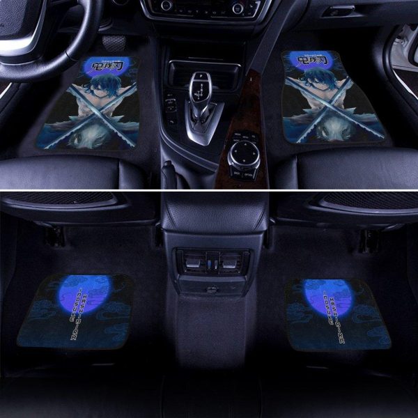 demon slayers anime car floor mats inosuke hashibira kimetsu no yaiba 6liya