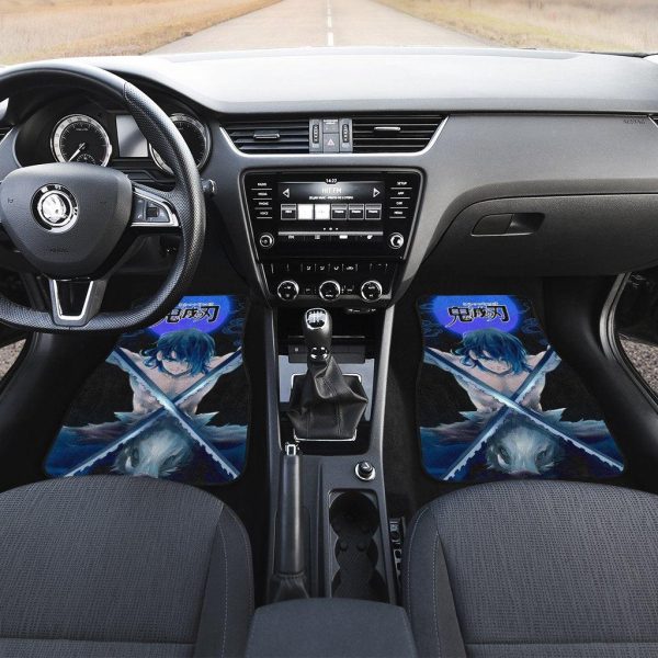 demon slayers anime car floor mats inosuke hashibira kimetsu no yaiba xtyxq