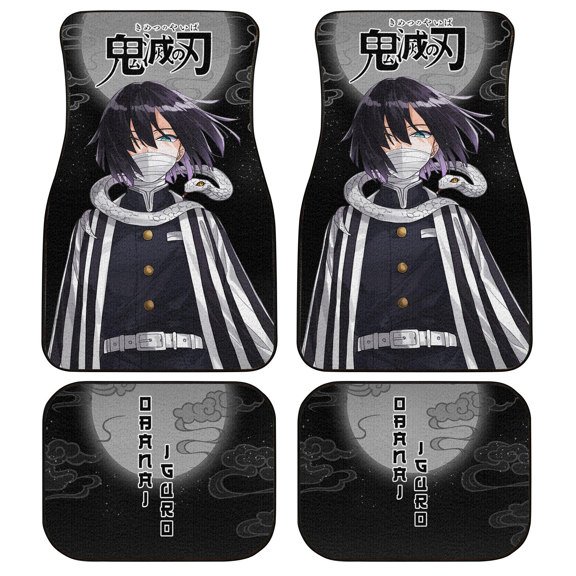 Demon Slayers Anime Car Floor Mats Obanai Iguro Kimetsu no Yaiba Demon Slayers Anime Car Floor Mats Obanai Iguro Kimetsu no Yaiba