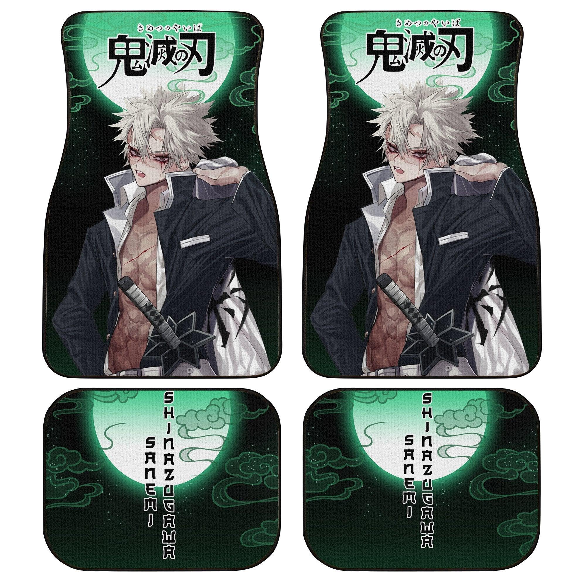 Demon Slayers Anime Car Floor Mats Sanemi Shinazugawa Kimetsu no Yaiba Demon Slayers Anime Car Floor Mats Sanemi Shinazugawa Kimetsu no Yaiba