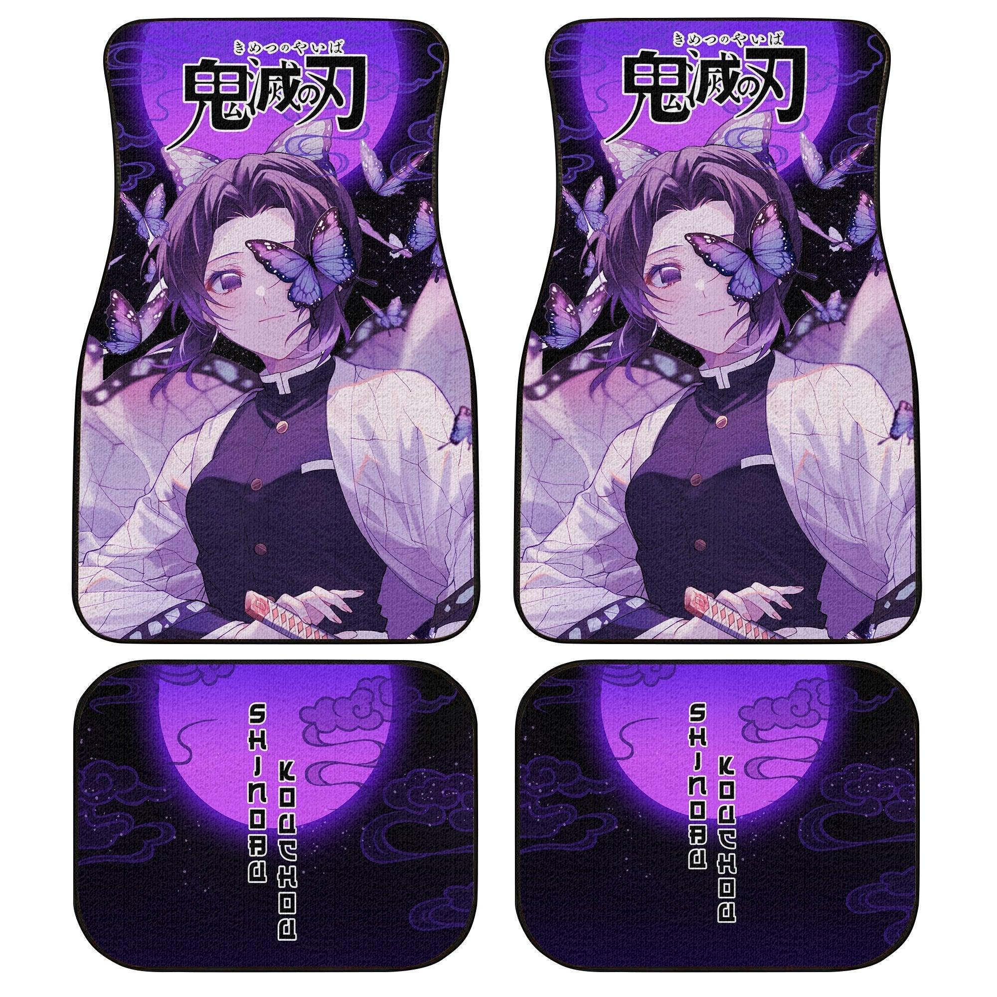 Demon Slayers Anime Car Floor Mats Shinobu Kocho Kimetsu no Yaiba Demon Slayers Anime Car Floor Mats Shinobu Kocho Kimetsu no Yaiba