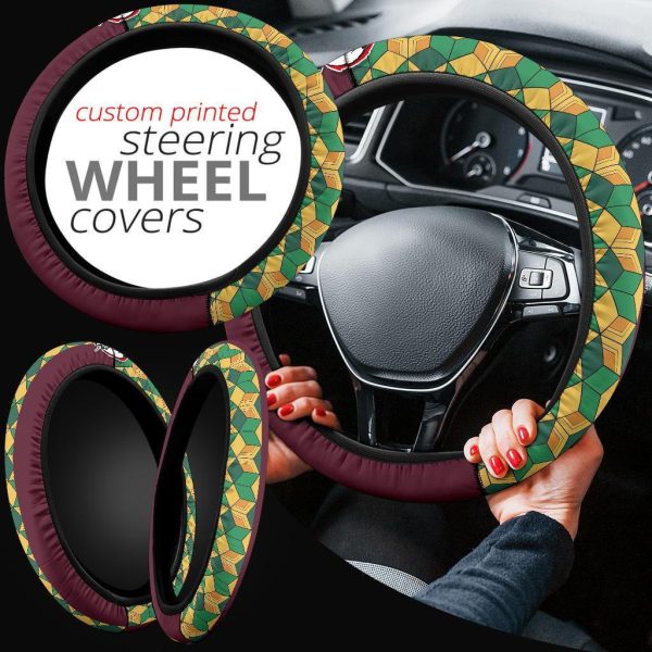 demon slayers anime steering wheel cover anime car accessories giyuu tomioka 24og5
