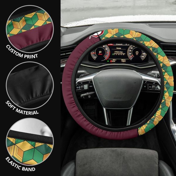 demon slayers anime steering wheel cover anime car accessories giyuu tomioka 6f9ud