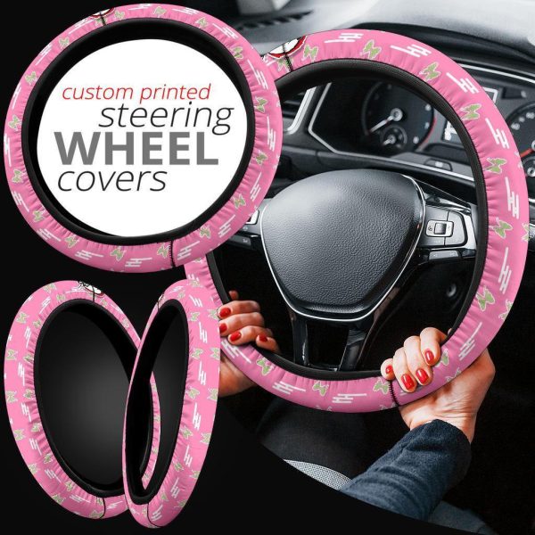 demon slayers anime steering wheel cover anime car accessories kanao tsuyuri 9owip