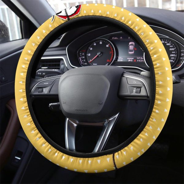 demon slayers anime steering wheel cover anime car accessories zenitsu agatsuma x7lrz