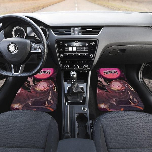 Demon Slayers Car Accessories Nezuko Anime Car Foor Mats