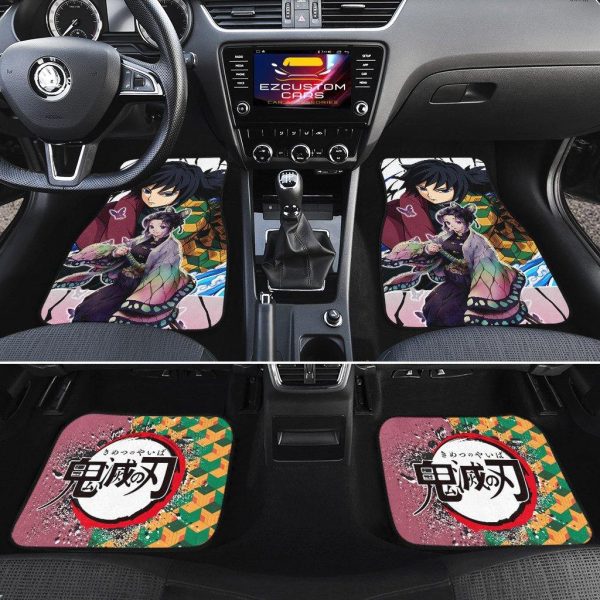 demon slayers car mats giyuu and shinobu vsjas