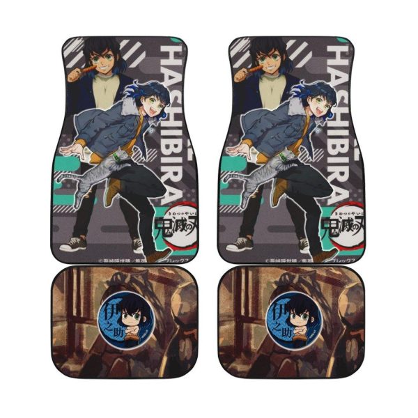 Demon Slayers Anime Car Floor Mats Inosuke Hashibira Kimetsu no Yaiba