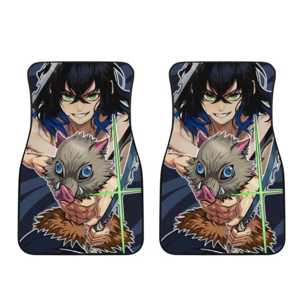 demon slayers car mats inosuke aujru
