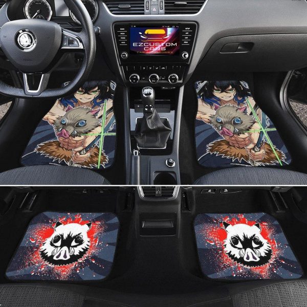 demon slayers car mats inosuke loqtg