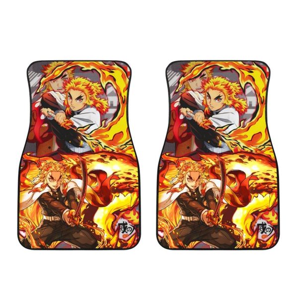 demon slayers car mats rengoku 4byic