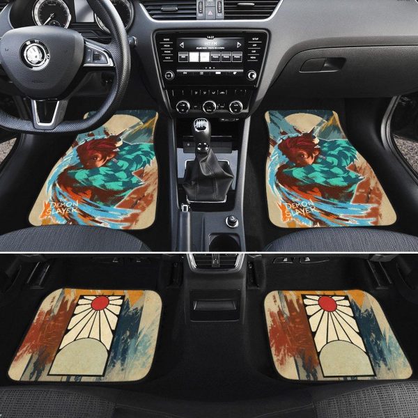 demon slayers car mats tanjiro kamado custom car accesorries nzvdq