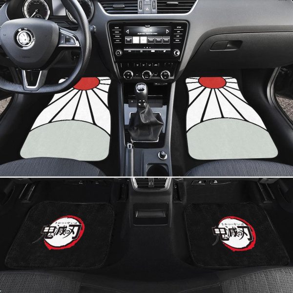 demon slayers car mats tanjiro rising sun hanafuda ce2l4