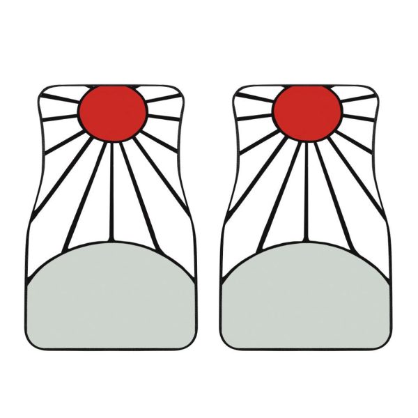 demon slayers car mats tanjiro rising sun hanafuda cyhp7