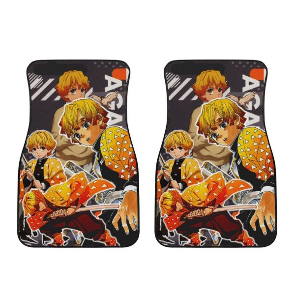 demon slayers car mats zenitsu agatsuma brozs