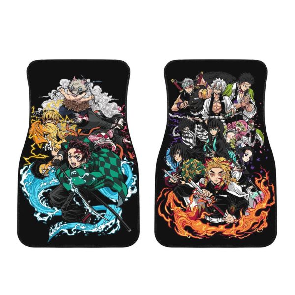 demon slayers x hashira car floor mats demon slayers car accessories lvme5