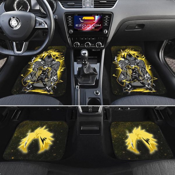 denki kaminari car floor mats custom mha anime car accessories dpyjt