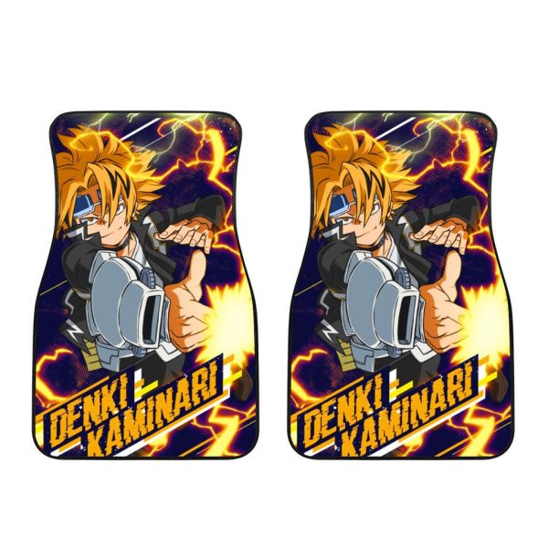 Denki Kaminari Car Floor Mats Custom My Hero Academia Anime Car Accessories