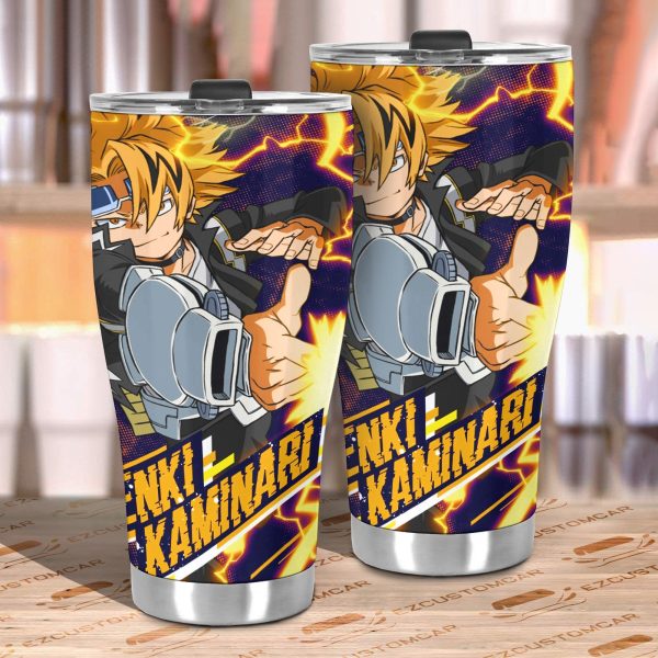 denki kaminari car tumbler cup cutsom my hero academia anime car accessories slwwy