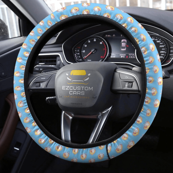 denki kaminari my hero academia anime steering wheel cover anime car accessories iee16