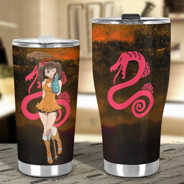 diane seven deadly sins car tumbler cup custom anime car accessories lspa9