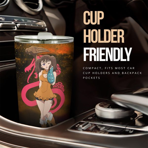 diane seven deadly sins car tumbler cup custom anime car accessories omkrc