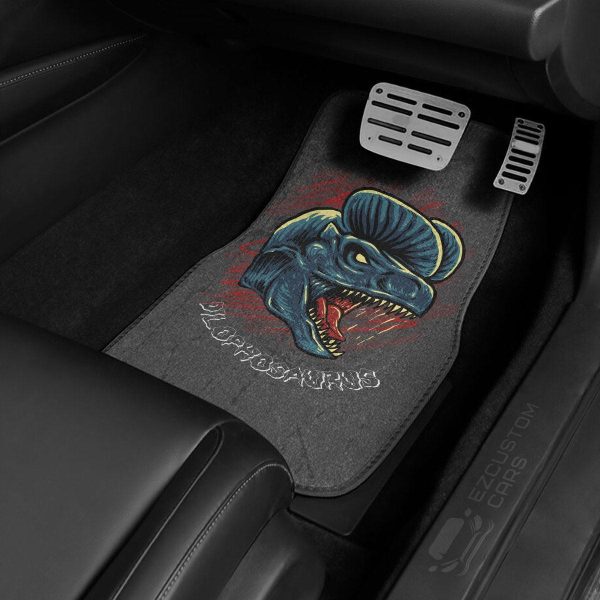 dilophosaurus dinosaur car accessories custom animal car floor mats 3itvd