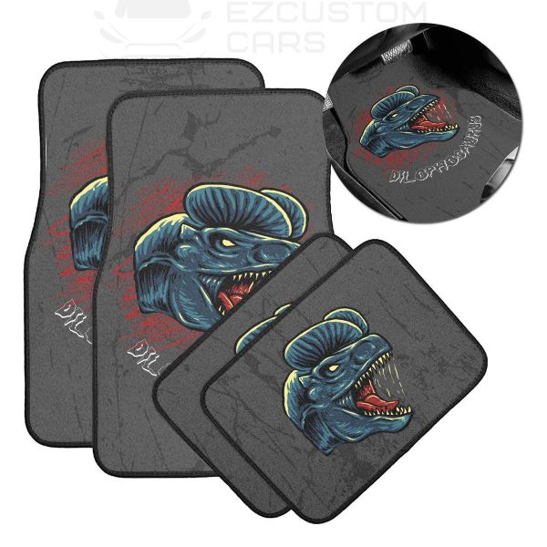 Dilophosaurus Dinosaur Car Accessories Custom Animal Car Floor Mats