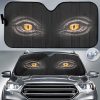 Dinosaur Angry Eyes Triceratops Car Sun Shade