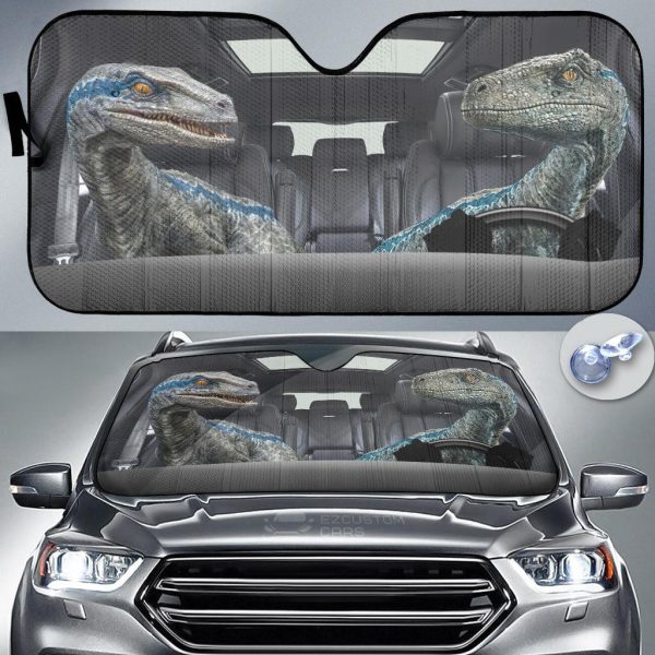 Triceratops Dinosaur Funny Car Sun Shade