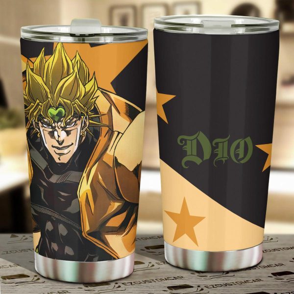 Giorno Giovanna Car Tumbler Cup Custom JoJo’s Bizarre Adventure Anime Car Accessories