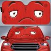 Disappointed Cartoon Eyes Car Sun Shade Custom Car Accessories